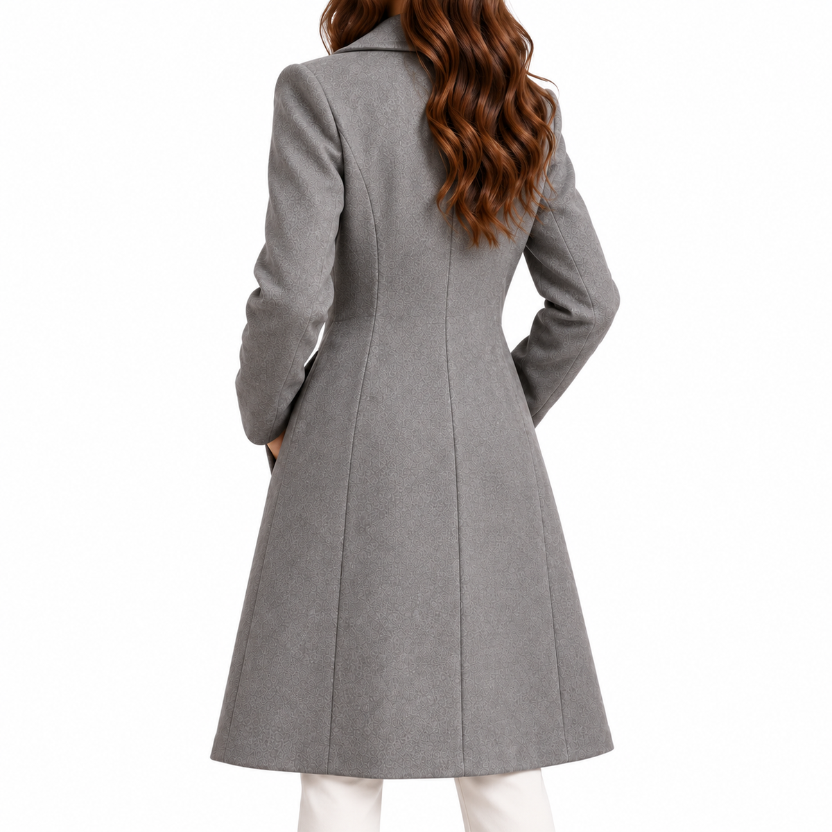 Women's Mid-Length Tailored Coat, view 3